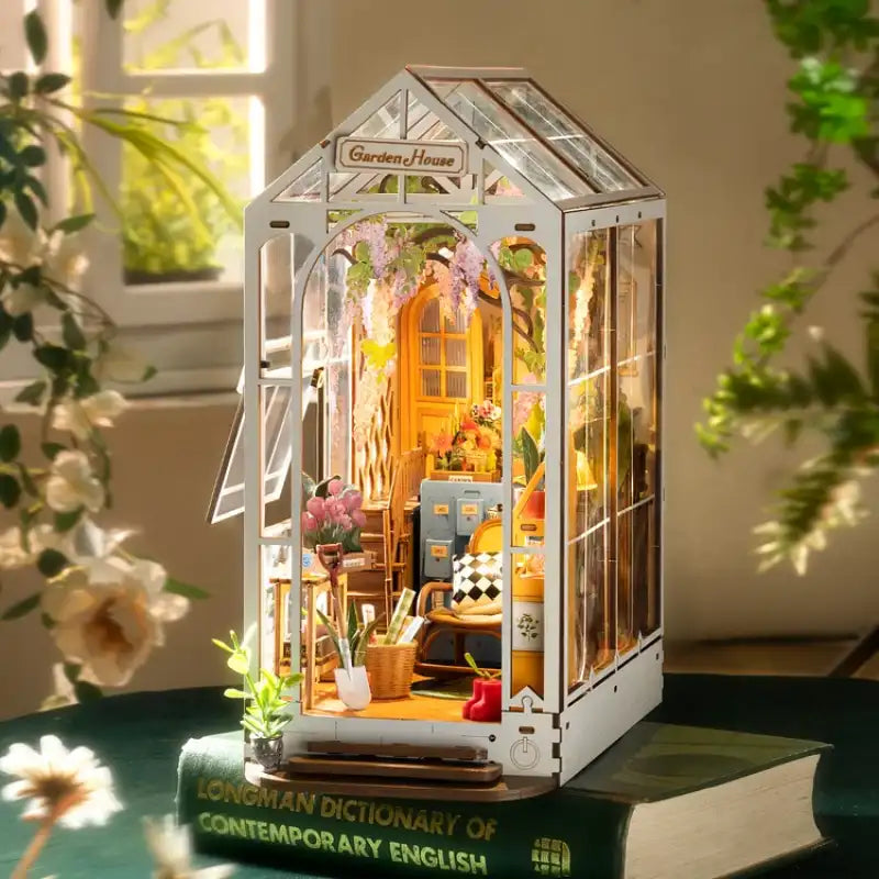 Kit miniature de maison de poupée de bricolage avec meubles, kit de maison  miniature en bois 3d maison miniature poupées miniatures Kit de maison avec  esprit