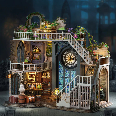 Maison de poupée en bois Cathédrale Magique