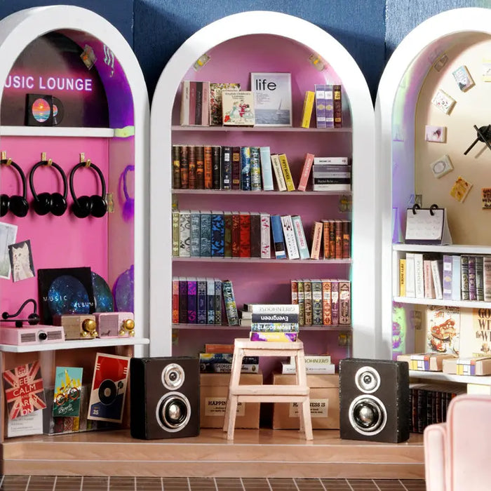 Maison Miniature Café Littéraire
