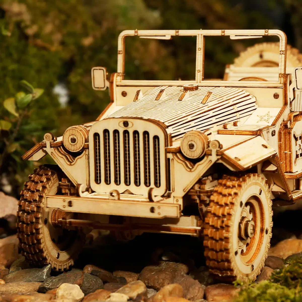 Puzzle 3D de Madera Jeep Willys Militar