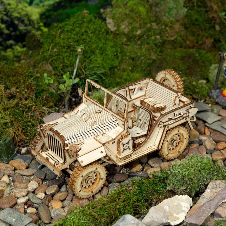 Puzzle 3D de Madera Jeep Willys Militar