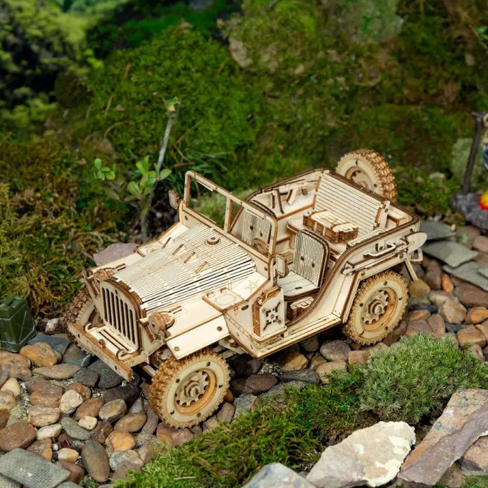Puzzle 3D Bois Jeep Willys Militaire