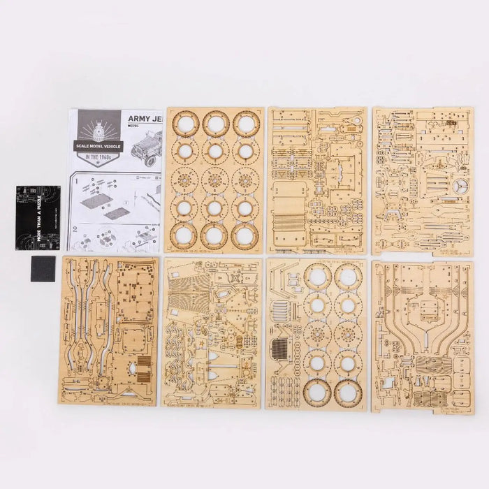 Puzzle 3D Bois Jeep Willys Militaire