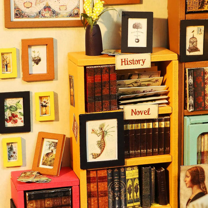 Maison Miniature la bibliothèque de Sam