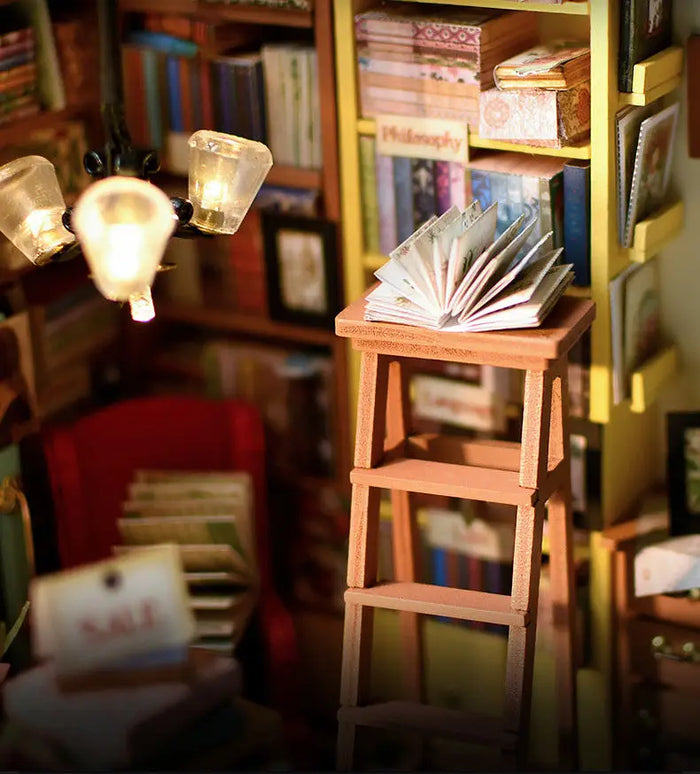 Maison Miniature la bibliothèque de Sam