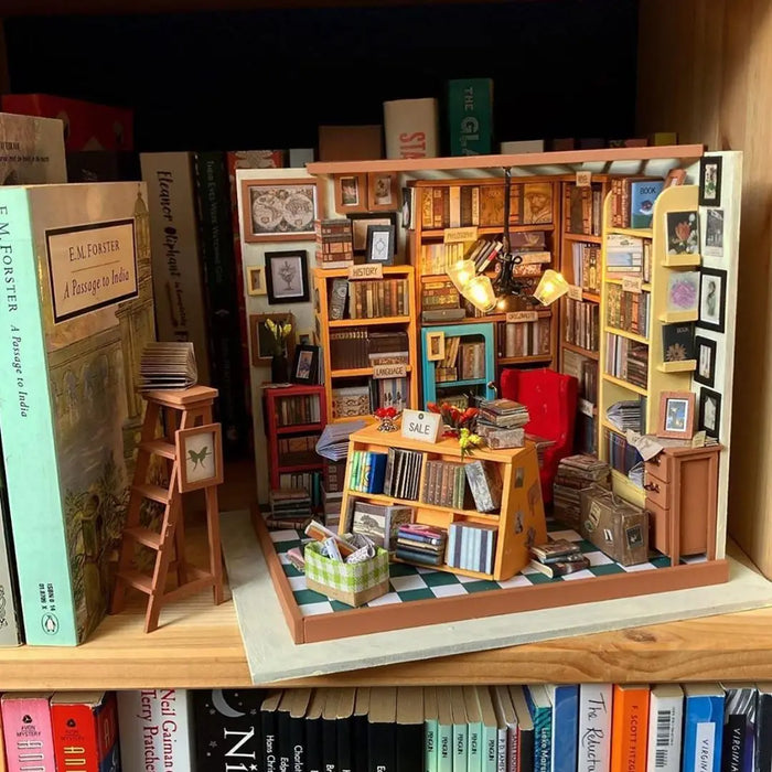 Maison Miniature la bibliothèque de Sam