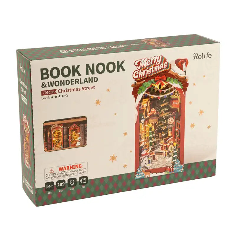 Book Nook Christmas Indoor Scene