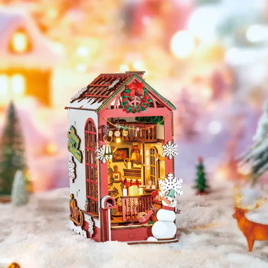 Book Nook Christmas Indoor Scene