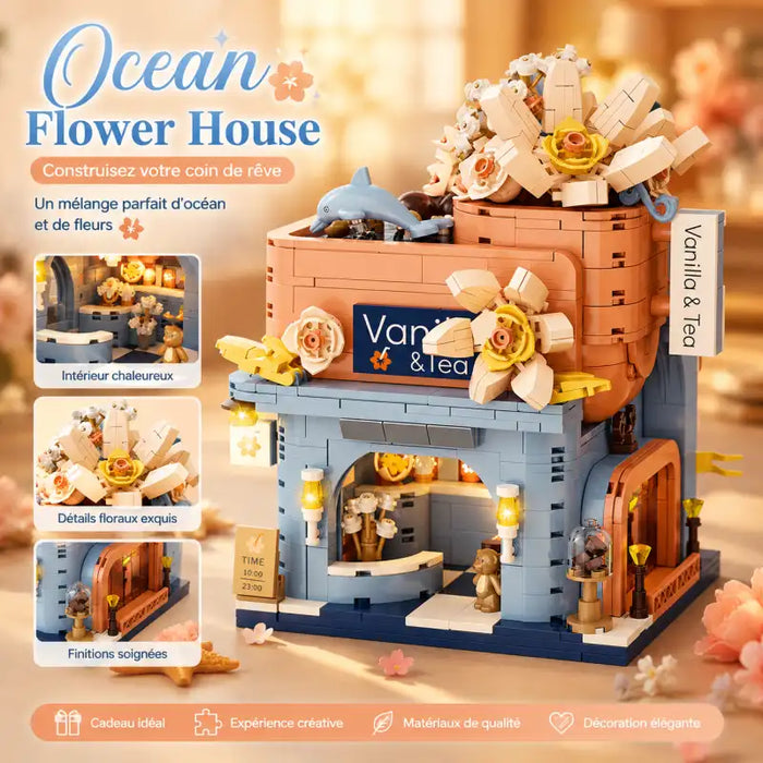 Bricks Ocean Flower House