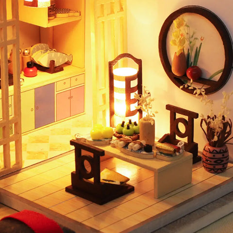 Casa en miniatura Bamboo Cottage