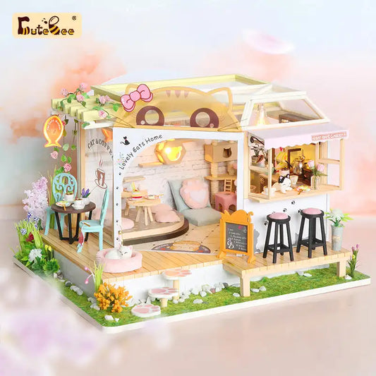 Maison Miniature Café des chats