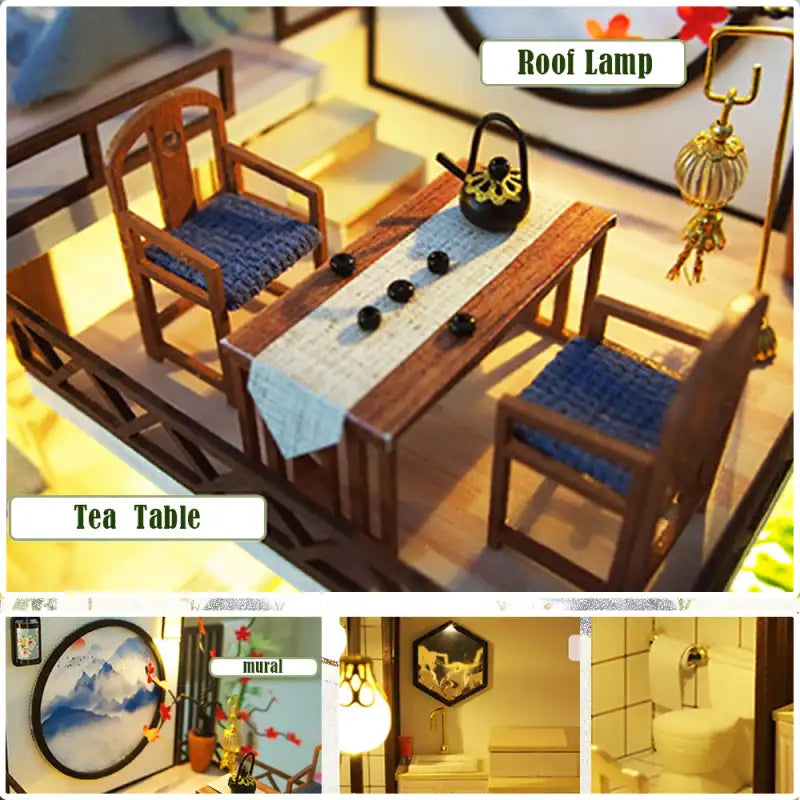 Maison Miniature Charme de bambou