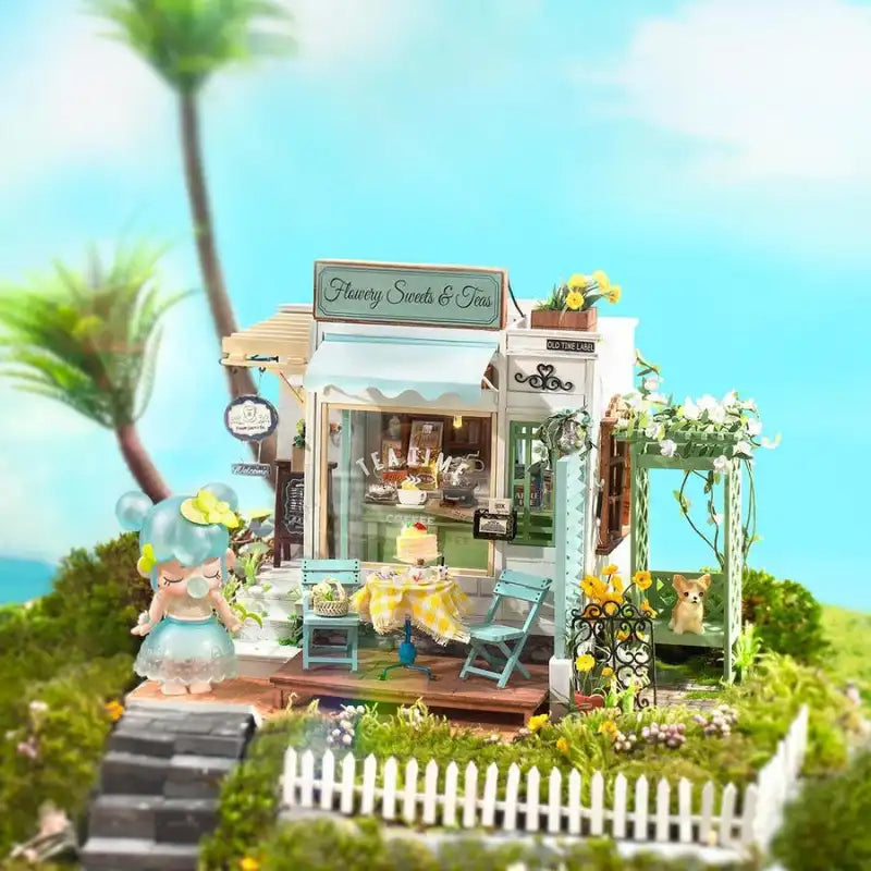 Maison Miniature Flowery Sweets & Tea