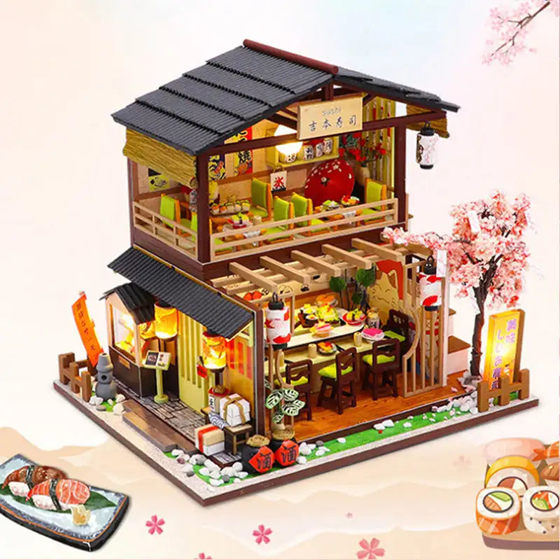 Maison Miniature Japanese Sushi Bar