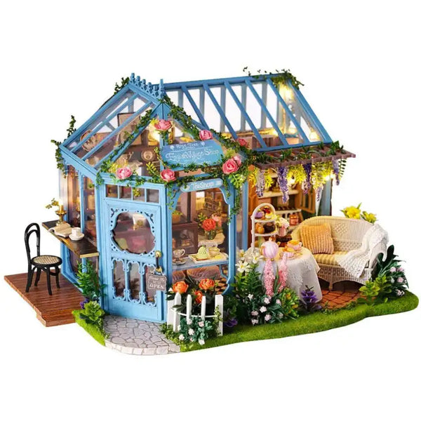 Book Nook Maison Miniature – Jardin De Serre – Kit DIY Pour Adulte Et Ado – Décoration Bibliothèque – Cadeau Original
