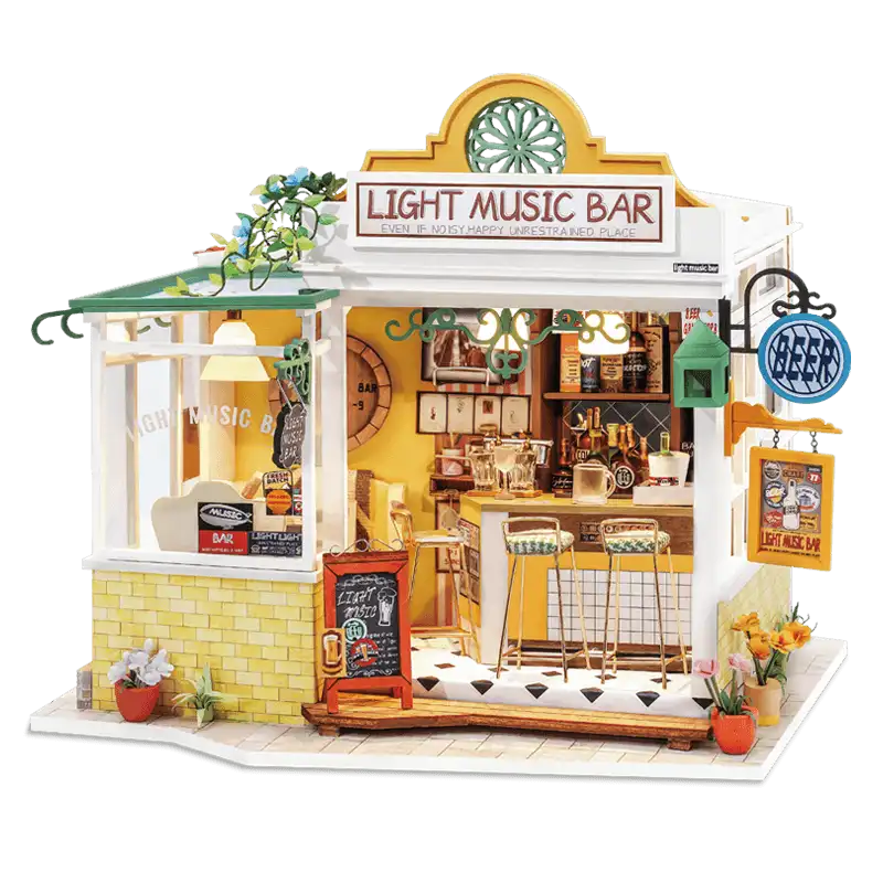 Maison Miniature Light Music Bar