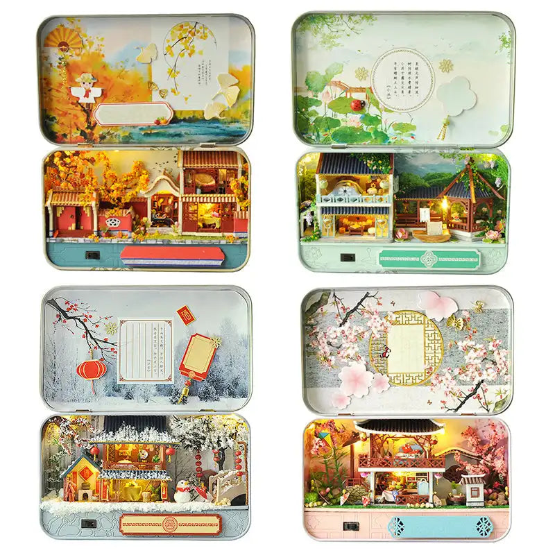 Maison Miniature quatre saisons