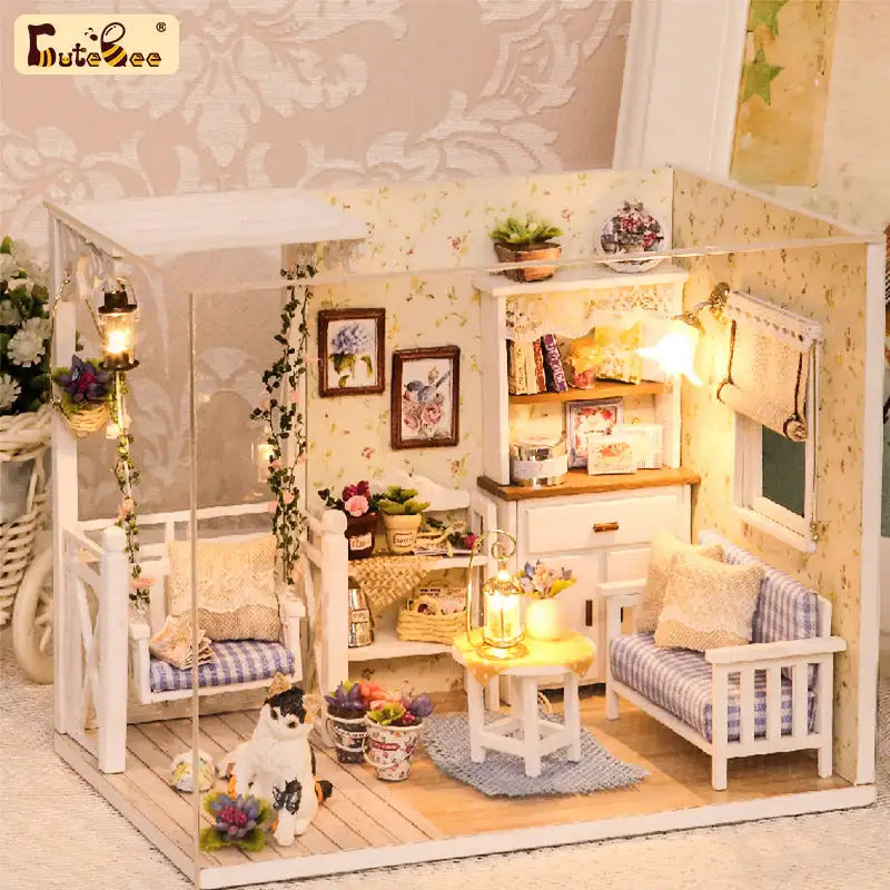 Maison Miniature Salon de jardin