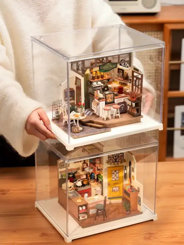 Vitrine pour maison miniature