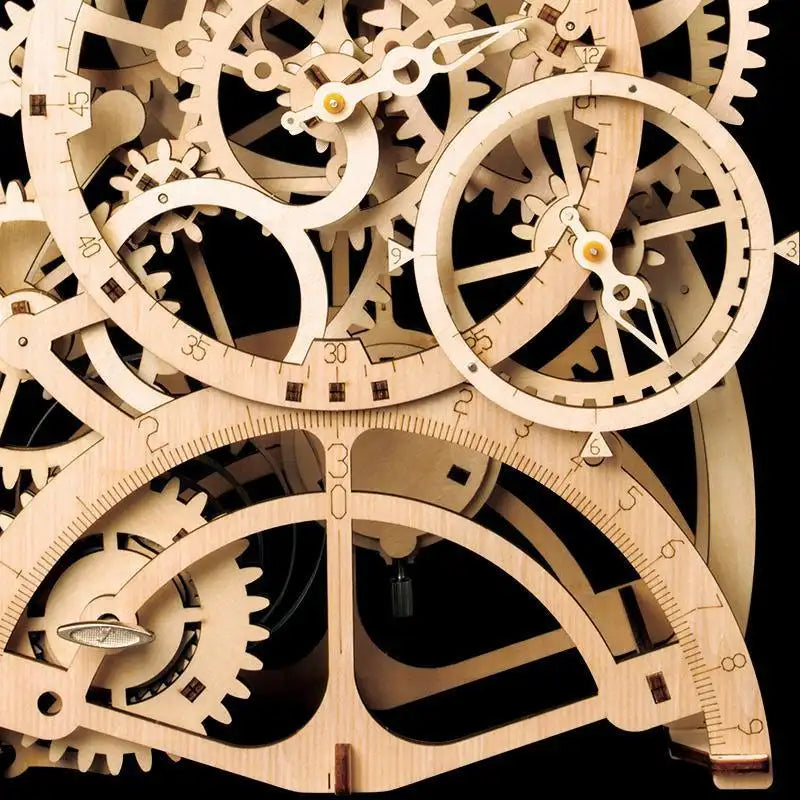 Puzzle 3D Bois Horloge Mécanique ’La Pendule’