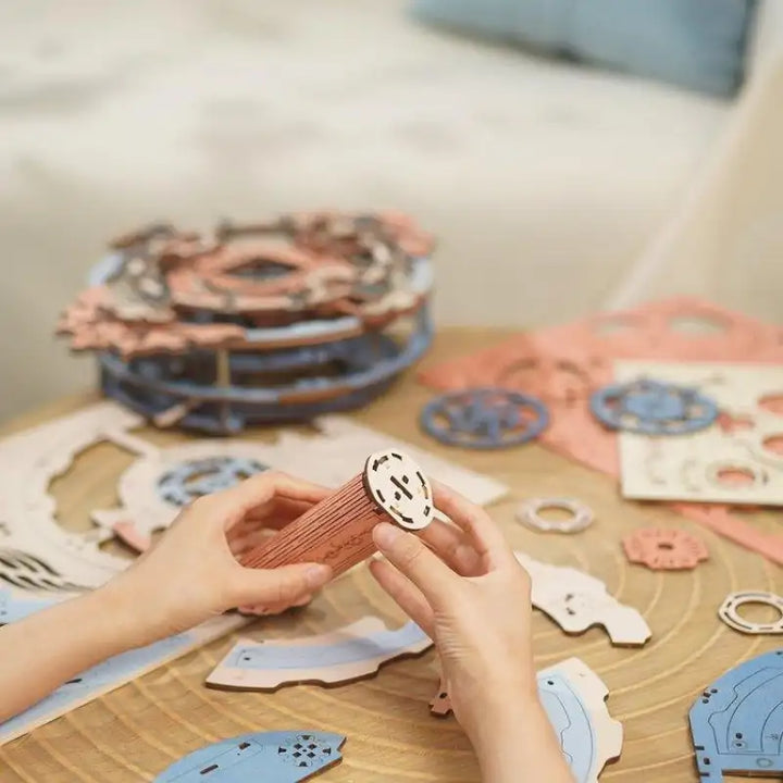Puzzle 3D Bois Horloge Mécanique Renaissance