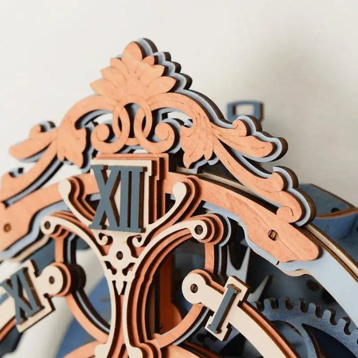 Puzzle 3D Bois Horloge Mécanique Renaissance