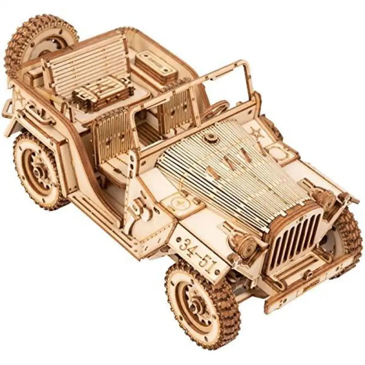 Puzzle 3D Bois Jeep Willys Militaire